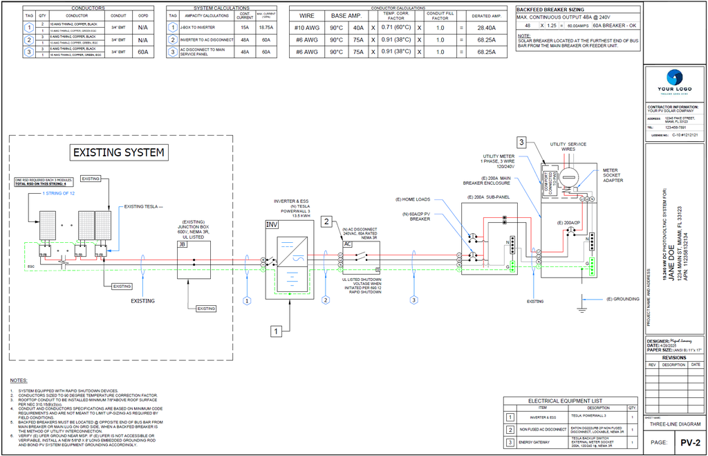 Residential PV & Storage Design