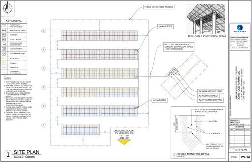 Ground Mounted PV System Design